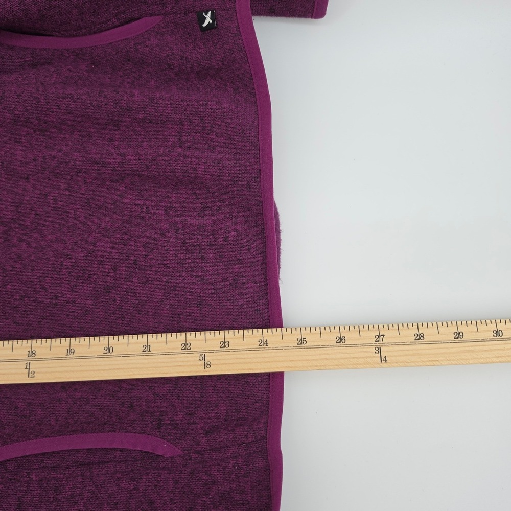Eddie Bauer Womens Purple Snap Neck Pullover Fleece Sweater Jacket Small - Picture 9 of 9